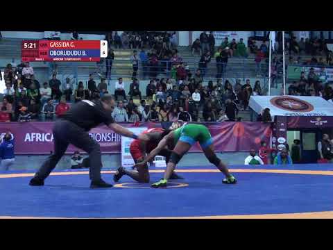Round 2 WW - 68 kg: G. GASSIDA (CHA) v. B. OBORUDUDU (NGR)