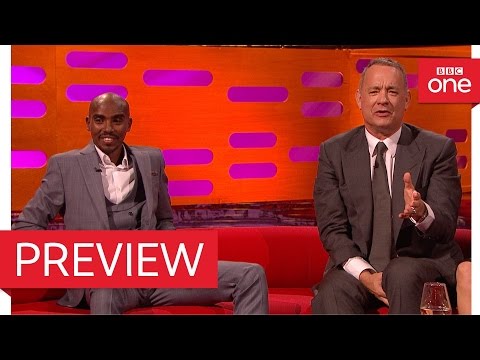 , title : 'Tom Hanks quotes Forrest Gump for Mo Farah - The Graham Norton Show 2016 - BBC One'
