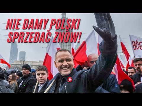 PATRIOTIC SONG WITH PRESIDENT NAWROCKI. WE WILL NOT LET POLAND BE SELLEN AGAIN.