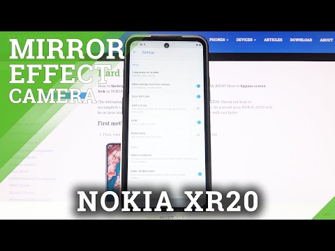 How to Turn On/ Off Camera Mirror Effect on Nokia XR20