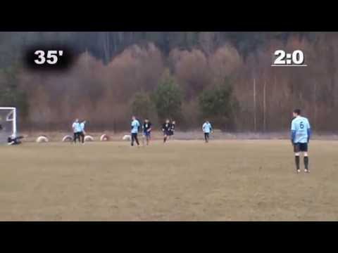 Adrian Haszczyc 2:0 (35') VIII Sparing Seniorów: Płomień - Lubań (15.03.2014r.)