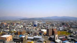 preview picture of video '福井市中心部の８号線を見おろす。 / Overlooking the Route 8 from Fukui city'