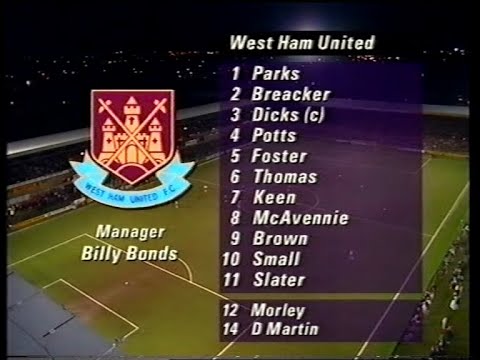 1991/92 - Wrexham v West Ham (FA Cup 4th Round Replay - 4.2.92)