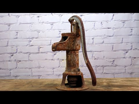 Old Rusted Pitcher Pump Restoration