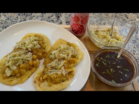 Trini Doubles(chickpeas fried Bara / Flatbread A Delicious Trinidad Street Food from  My Childhood!