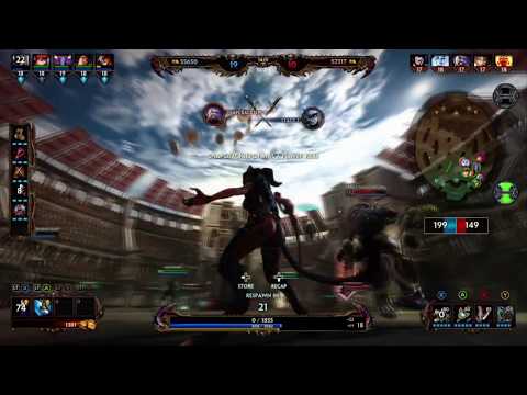 Smite Arena w Stage J - Bastet vs Tyr rage match!