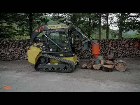 Accessorio per trivella idraulica QM - Spaccalegna SC su Skid Loaders