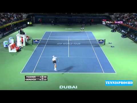 Roger Federer Vs Tomas Berdych Final HIGHLIGHTS DUBAI 2014 HD