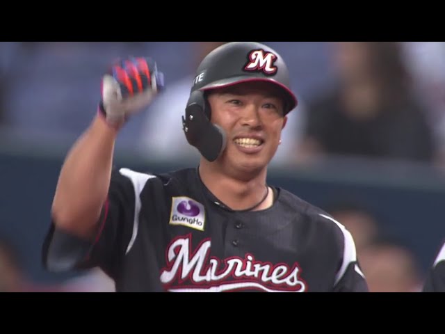 【9回表】采配ズバリ!! マリーンズ・角中 勝ち越しのファースト強襲タイムリー!! 2019/5/21 B-M