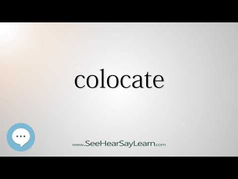 colocate (Every English Word Pronounced) 📕🔊🗣️😎✅