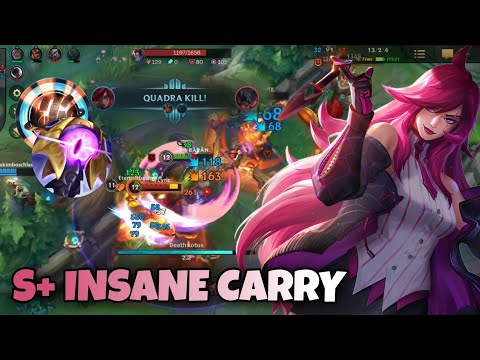 WILD RIFT KATARINA : S+ INSANE CARRY | WILD RIFT KATARINA BUILD & RUNES |  #wildrift #katarina