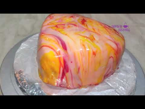 Mirror Glaze Cake | Marble Glaze Cake | Eggless Mirror Glaze Cake | Aapla Aswad Recipe