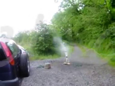 Crazy flying cardboard box I made