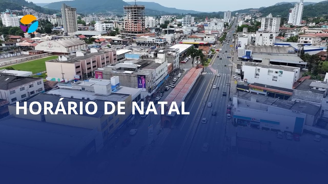 Lojas vão atender em horário especial a partir do dia 14 de dezembro em Rio do Sul