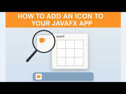 Change Your JavaFX App Icon In Minutes And Impress Everyone!
