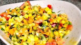 Mixed vegetable salad. #shorts #shortvideo #short #cooking