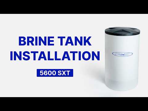 Fleck 5600SXT Water Softener Brine Tank Installation | Crystal Quest Installation video