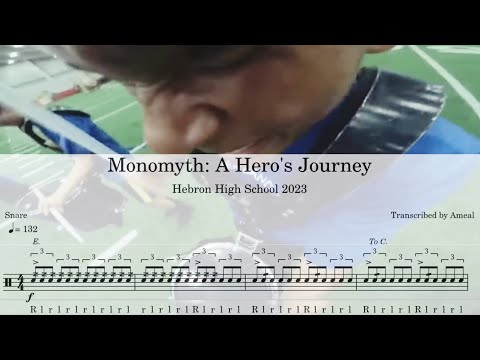 Hebron HS Band 2023 - Snare Transcription