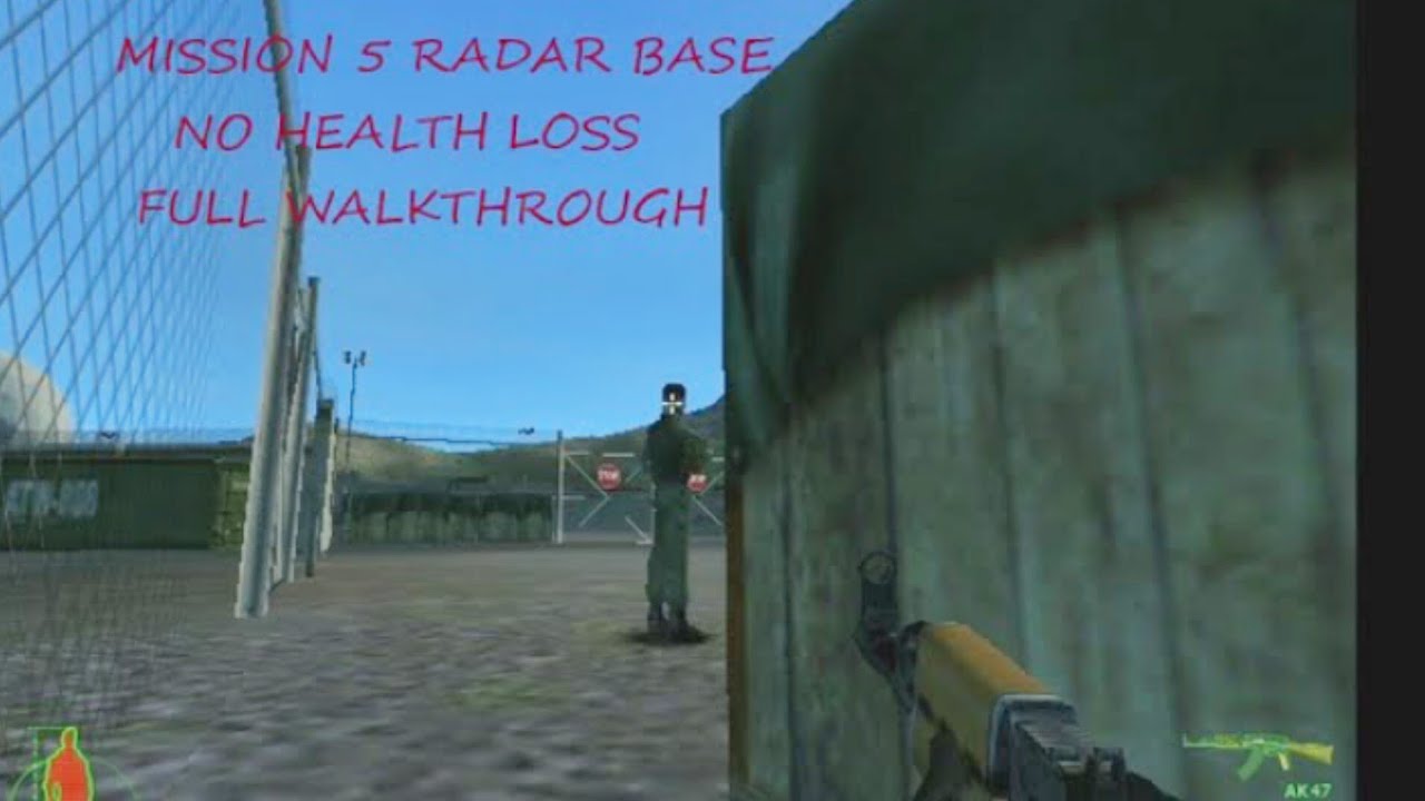 Mission 5 Project IGI Radar Base full walkthrough with stealth and strategy and no health loss