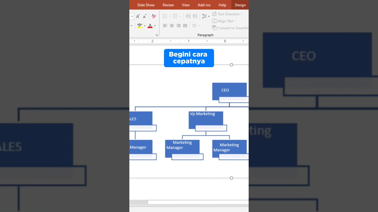 cara buat struktur organisasi otomatis di powerpoint
