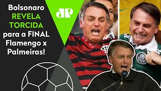 Falou sem medo: Olha para quem Bolsonaro torcerá na final Flamengo x Palmeiras
