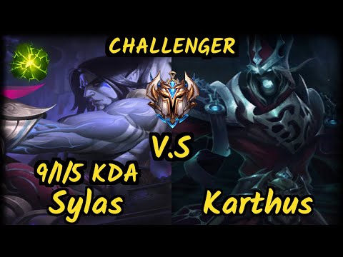 G2 Jankos (SYLAS) vs KARTHUS - 9/1/5 KDA JUNGLE CHALLENGER GAMEPLAY - EUW