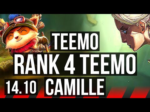 TEEMO vs CAMILLE (TOP) | Rank 4 Teemo, 900+ games, Dominating | KR Challenger | 14.10