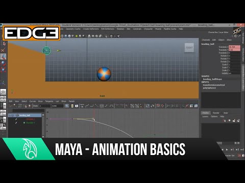 Maya Animation Tutorial for Beginners - Setting Key Frames HD