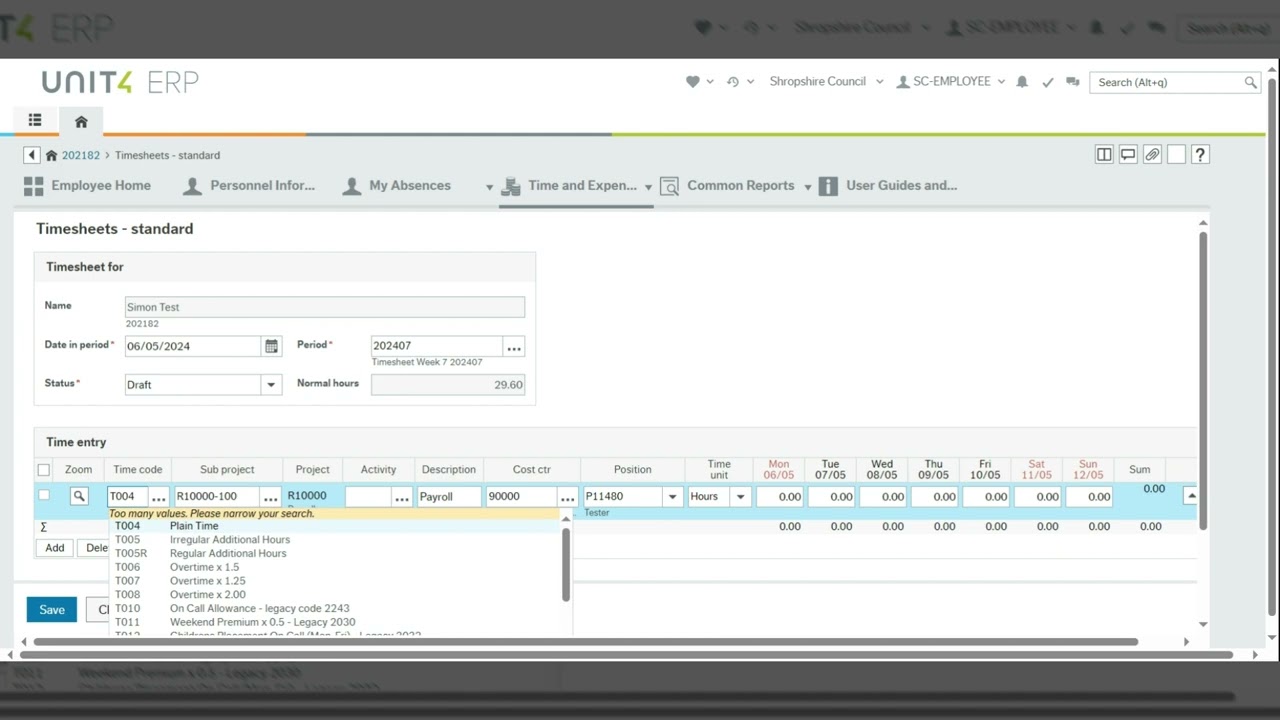 Claiming Additional Hours - Completing a Timesheet