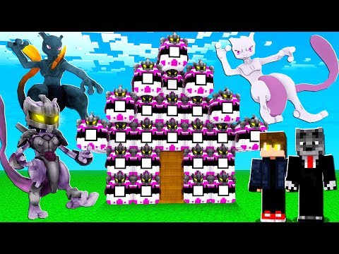 DESTRUA A CASA DO MEWTWO DE ARMADURA DE LUCKY PIXELMON - MINECRAFT POKEMON