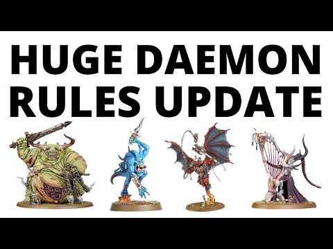 MASSIVE Daemons Rules Updates - Index Changes, Points Updates + Removed Units