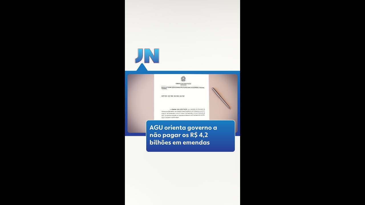 AGU recomenda que governo mantenha bloqueio dos R$ 4,2 bilhões em emendas de comissão #g1