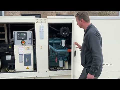 Doosan P086TI Teksan 232 kVA Supersilent generatorset stocknr 4616