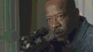 cross stitch world the walking dead Morgan