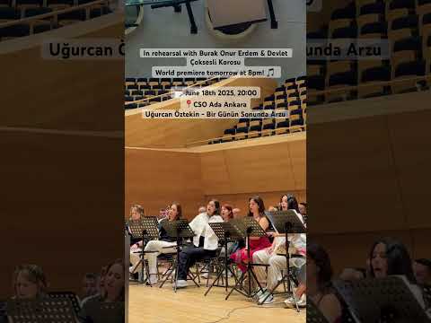 Excerpt from the rehearsal of Uğurcan Öztekin’s “Bir Günün Sonunda Arzu” for choir.