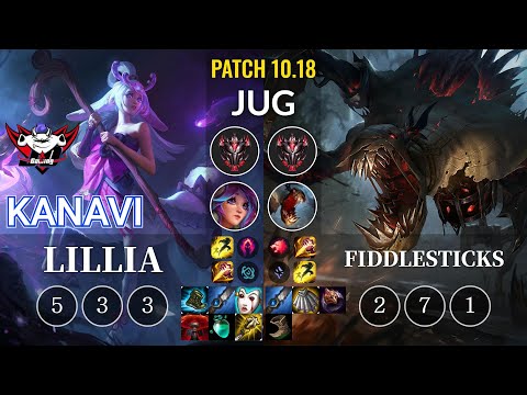 JDG Kanavi Lillia vs Fiddlesticks Jungle - KR Patch 10.18