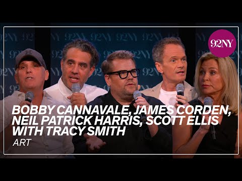 Bobby Cannavale, James Corden, Neil Patrick Harris and Scott Ellis with Tracy Smith: Art