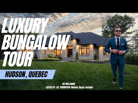 Come tour this gorgeous luxury bungalow😍! Located in beautiful Hudson, Quebec.