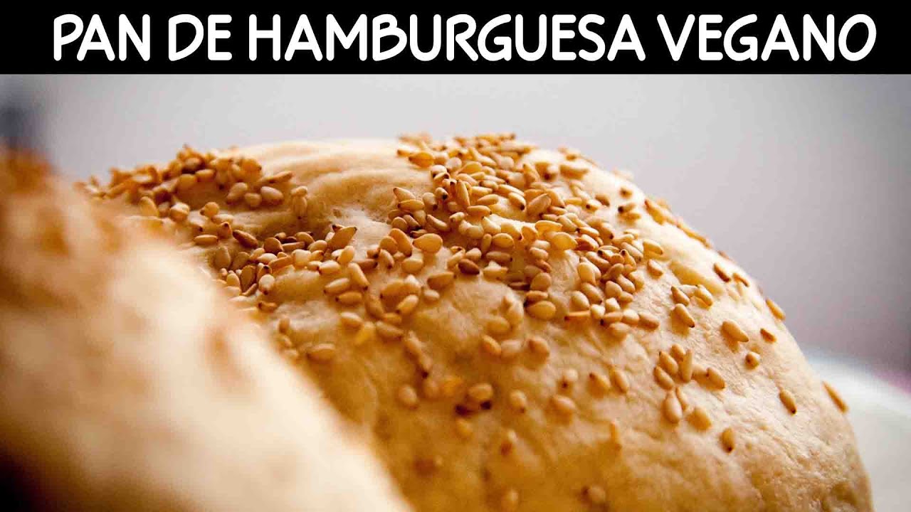 Pan de hamburguesa vegano