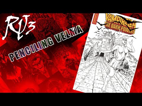 Penciling and Inking Velma Commission - How to ink comics  - Comic book art tips and tricks