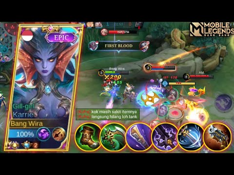 TANK SEKERAS KUFRA PUN BENAR - BENAR TIDAK ADA ARTINYA OLEH KARRIE ! TOP GLOBAL KARRIE - MLBB