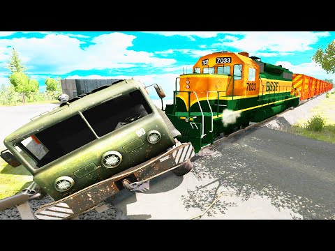 Train Accidents #11 -  BeamNG Drive | CrashTherapy