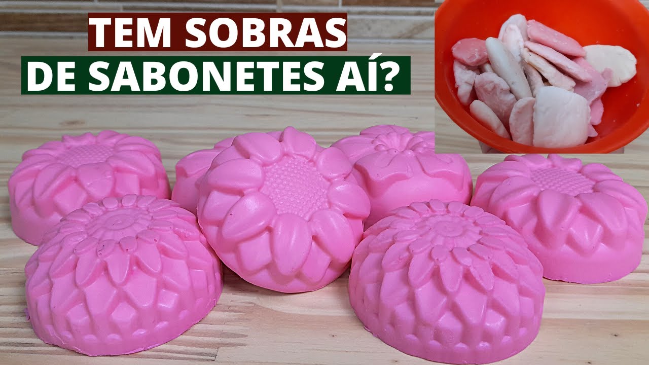 TEM SOBRAS DE SABONETES AÍ ??  VÃO BORA FAZER LINDOS SABONETES COM  ESTAS SOBRAS E ECONOMIZAR MUITO
