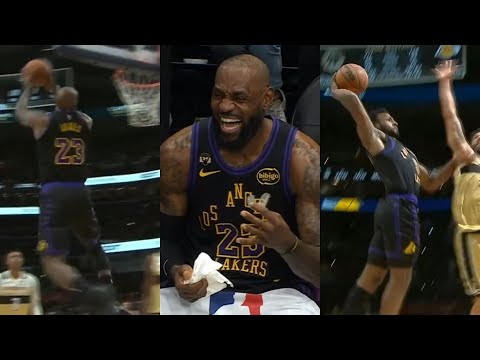 LeBron liefert eine unglaubliche Show mit Wahnsinns-Dunks gegen die Wizards ab, dann dunkt Bronny...