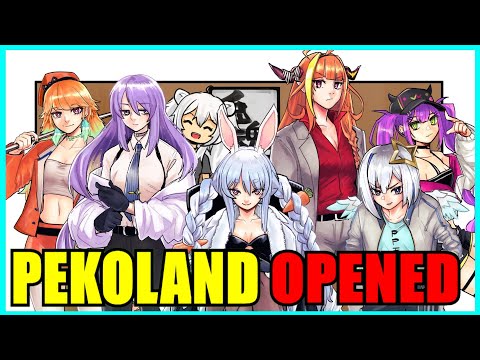 【Hololive】Pekora: Pekoland's Opening Ceremony ft. Moona, Coco, Botan, Kanata【Minecraft】【Eng Sub】