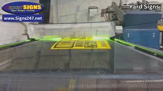 How We Screen Print Yard Signs