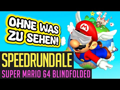 SUPER MARIO 64 (Blindfolded / ohne Sehen) Speedrun in 49:02 von Bubzia | Speedrundale