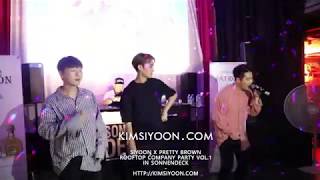 [FANCAM/SIYOON] 20170818 07. Q&A (with PRETTY BROWN) ROOFTOP COMPANY PARTY