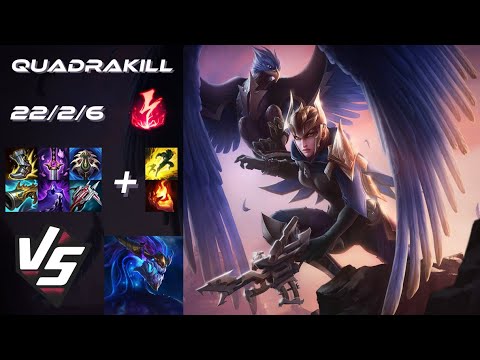 MID Quinn vs Aurelion Sol [QUADRAKILL] - NA Grandmaster Patch 14.7