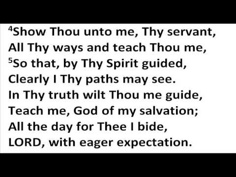 Genevan Psalter Psalm 25 Verses 1 to 7; Michael Owens